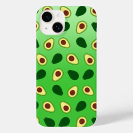 Schattigee Avocado's slice zomergroene gradiënt Pa Case-Mate iPhone 14 Hoesje