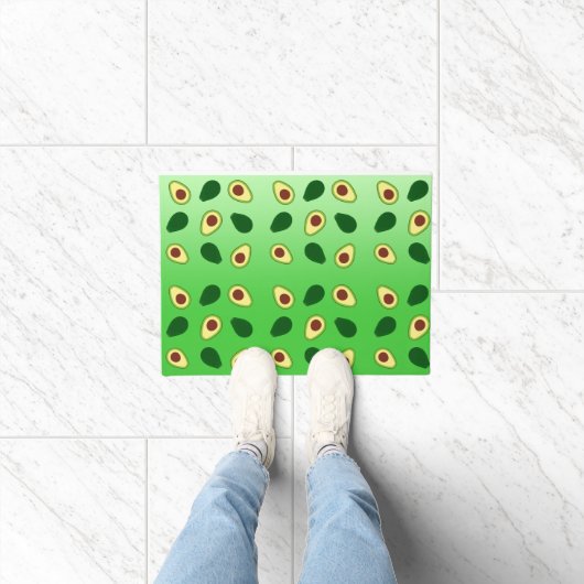 Schattigee Avocado's slice zomergroene gradiënt Pa Deurmat (Binnen)