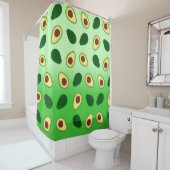 Schattigee Avocado's slice zomergroene gradiënt Pa Douchegordijn (In situ)