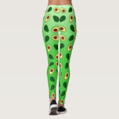 Schattigee Avocado's slice zomergroene gradiënt Pa Leggings (Achterkant)