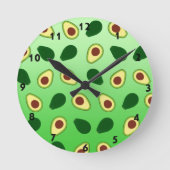 Schattigee Avocado's slice zomergroene gradiënt Pa Ronde Klok (Voorkant)