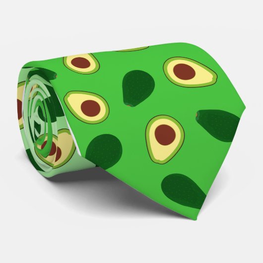 Schattigee Avocado's slice zomergroene gradiënt Pa Stropdas (Opgerold)