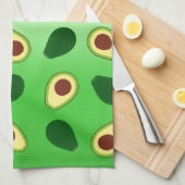 Schattigee Avocado's slice zomergroene gradiënt Pa Theedoek (Quarter Fold)