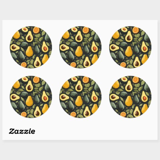 Schattigee avocado's sticker (Vel)