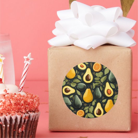 Schattigee avocado's sticker (Feest)