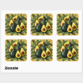 Schattigee avocado's sticker (Vel)
