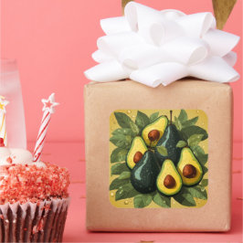 Schattigee avocado's sticker