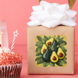 Schattigee avocado's sticker