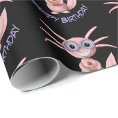 Schattigee Axolotl Boeken Verjaardagsfeest Cadeaupapier (Rol Hoek)