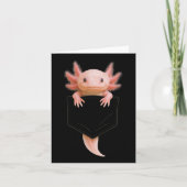 Schattigee axolotl cket grappig voor mannen vrouwe kaart (Voorkant)