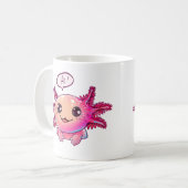 Schattigee Axolotl Comic in cartoon stijl Koffiemok (Voorkant links)