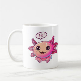 Schattigee Axolotl Comic in cartoon stijl Koffiemok