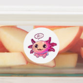 Schattigee Axolotl Comic in cartoon stijl Labels (Aangebracht)