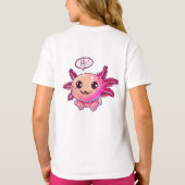 Schattigee Axolotl Comic in cartoon stijl T-shirt (Achterkant)