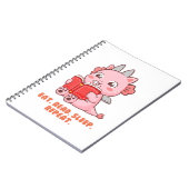 Schattigee Axolotl-draak Notitieboek (Linkerzijde)