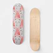 Schattigee Axolotl Drink melk Persoonlijk Skateboard (Voorkant)