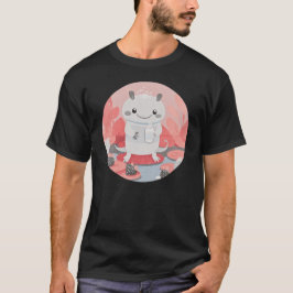 Schattigee Axolotl Drink melk T-shirt