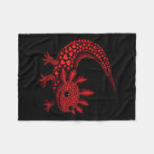 Schattigee Axolotl Hart Kinder Mannen Vrouwen Vale Fleece Deken (Voorkant (Horizontaal))