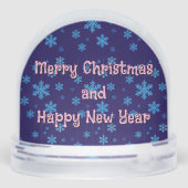 Schattigee Axolotl in Santa Hat Christmas Snow Wer Sneeuwbol (Achterkant)