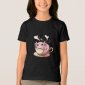 Schattigee Axolotl – Kawaii Axolotl Lover Gift Tri-Blend Shirt (Voorkant)