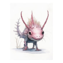 Schattigee Axolotl-kunst: