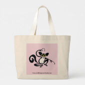 Schattigee AYE-AYE -Bedreigde dieren - maki- Roze Grote Tote Bag (Achterkant)