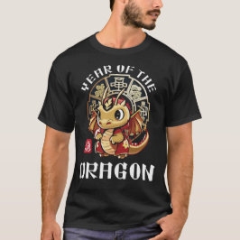 Schattigee Aziatische Chinese Dragon Zodiac Maanja T-shirt