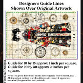 Schattigee Aziatische Clockpunk Doll in Kimono CK6 Tissuepapier