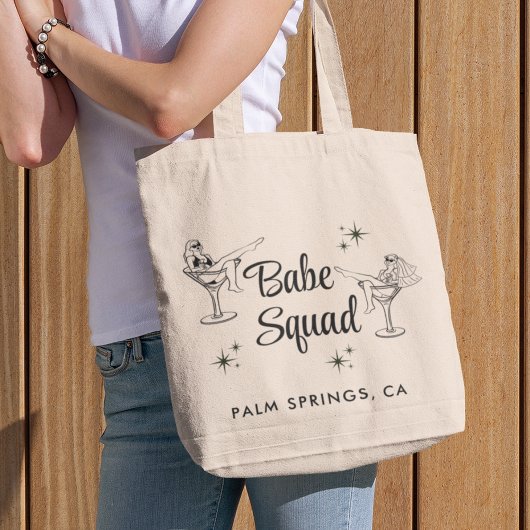 Schattigee Babe Squad vrijgezellenfeest Tote Bag