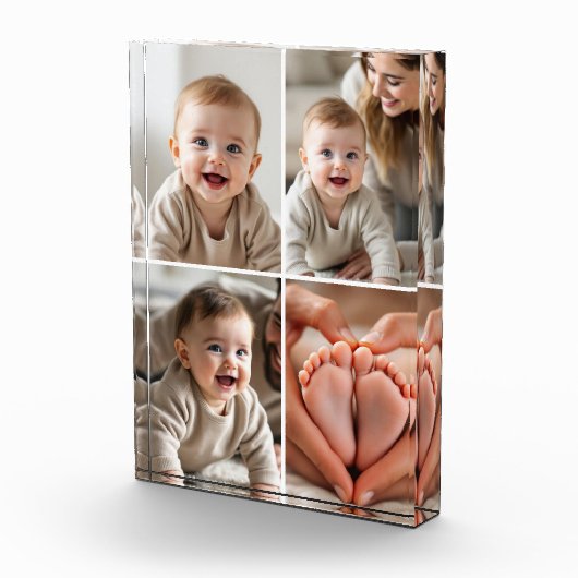 Schattigee Baby 4 Fotocollage Afbeelding Fotoblok (Rechts)