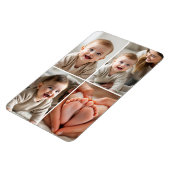 Schattigee Baby 4 Photo Collage Afbeelding Magneet (Linkerzijde)
