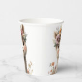 Schattigee Baby Alpaca meisje papieren bekers (Rechts)