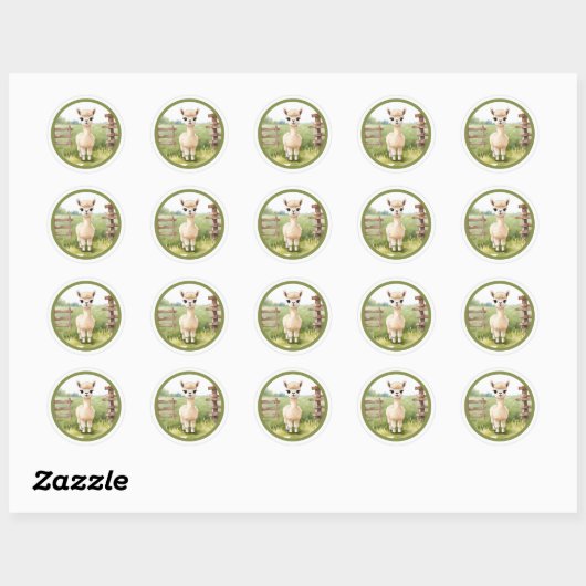 Schattigee Baby Alpaca Stickers (Vel)