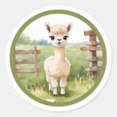 Schattigee Baby Alpaca Stickers (Voorkant)