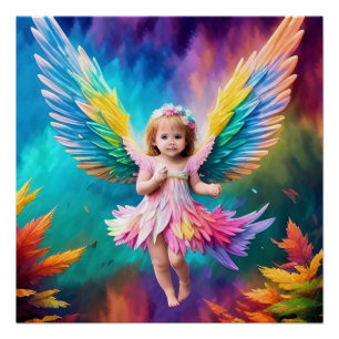 Schattigee Baby Angel Wings Art-38424 Perfect Poster