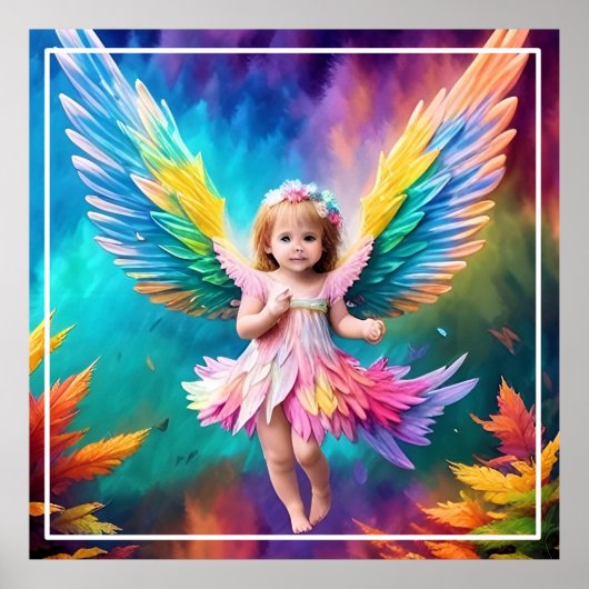 Schattigee Baby Angel Wings Art-38424 Poster (Voorkant)