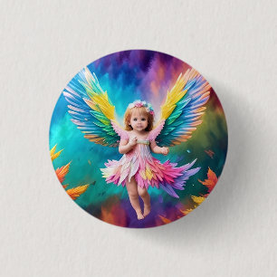 Schattigee Baby Angel Wings Art-38424 Ronde Button 3,2 Cm