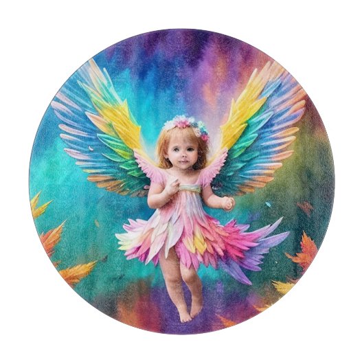 Schattigee Baby Angel Wings Art-38424 Snijplank (Voorkant)