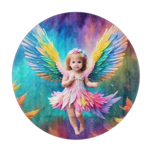 Schattigee Baby Angel Wings Art-38424 Snijplank (Voorkant)