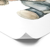 Schattigee Baby Animal Elephant Be Kind Kwekerij K Poster (Hoek)