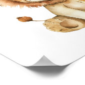 Schattigee Baby Animal Lion Wees Dapper Kwekerij K Poster (Hoek)