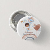 Schattigee baby ballon Afro-Amerikaans kind baby s Ronde Button 3,2 Cm (Voorkant /achterkant)