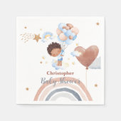 Schattigee baby ballon Afro-Amerikaans kind baby s Servet (Voorkant)