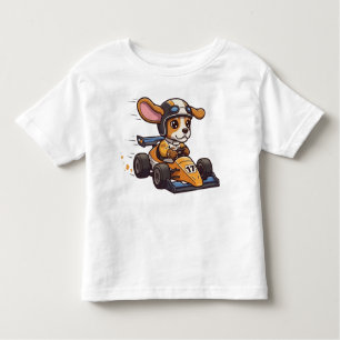 Schattigee Baby Beagle autocoureur Kinder Shirts