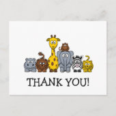 SCHATTIGEE BABY BEDANKT BRIEFKAART (Voorkant)