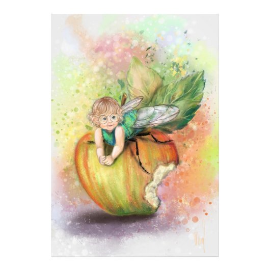 Schattigee Baby Bee Funny Poster Art (Voorkant)