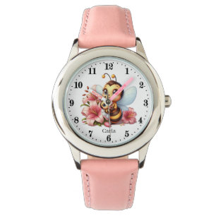 Schattigee baby Bee Naam toevoegen Meisjes Horloge