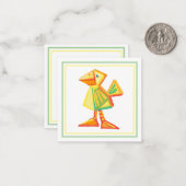 Schattigee baby Behuizing Kaart Notitiekaartje (Voorkant / Achterkant in situ)