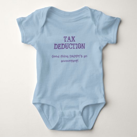 Schattigee Baby "Belastingaftrek" Daddy Accountant Romper (Voorkant)