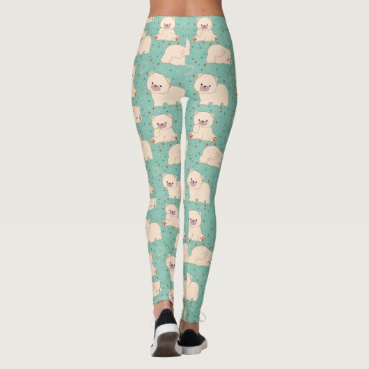 Schattigee Baby Beren Leggings (Achterkant)
